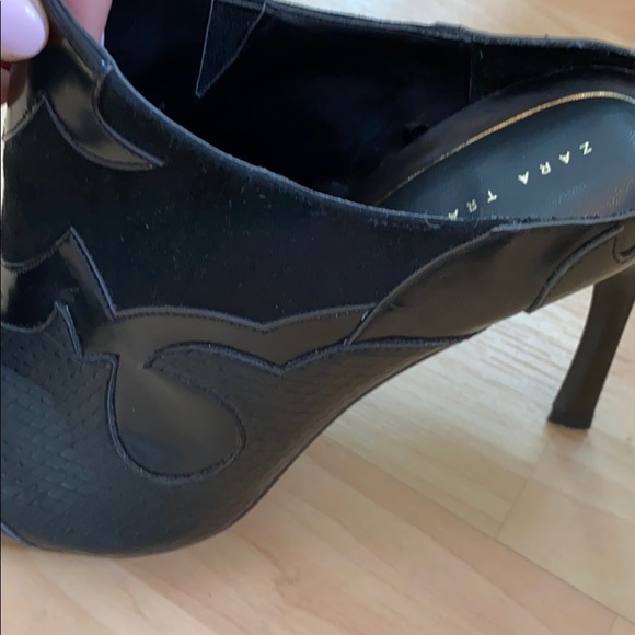 Black Zara mule heels - SIZE 40 aka 9 - Picture 4 of 5